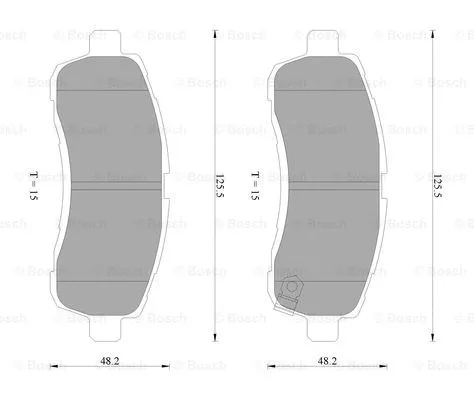 Brake Pad Set, disc brake (0 986 AB2 275)