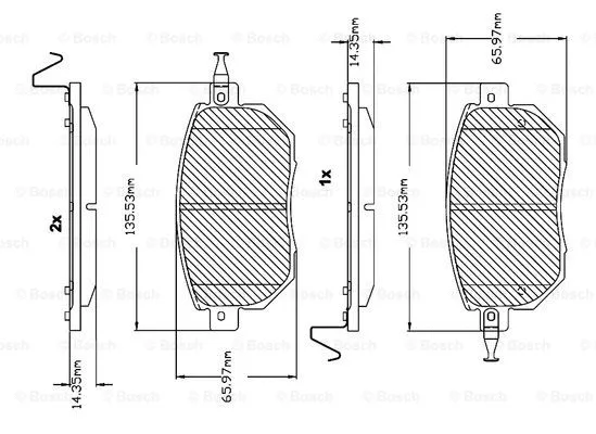 Brake Pad Set, disc brake (F 03B 150 121)