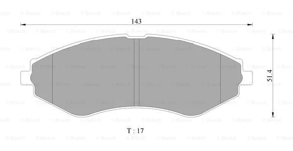 Brake Pad Set, disc brake (0 986 AB3 032)