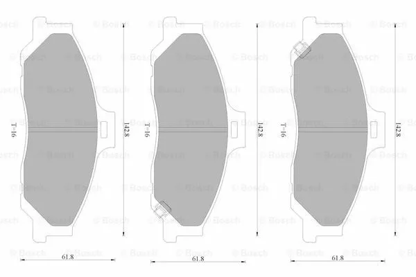 Brake Pad Set, disc brake (0 986 AB4 588)