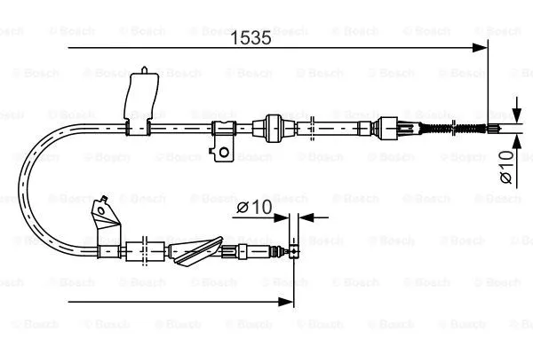 Cable Pull, parking brake (1 987 482 085)