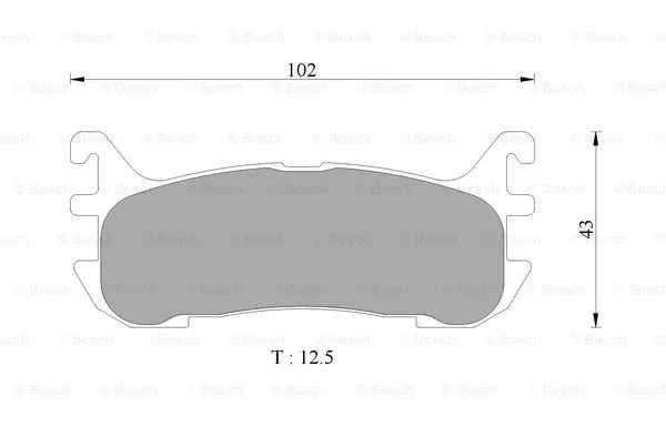 Brake Pad Set, disc brake (0 986 AB9 070)