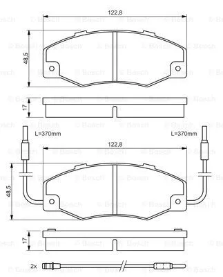 Brake Pad Set, disc brake (0 986 460 953)