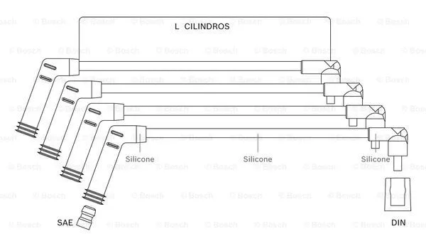 Ignition Cable Kit (F 000 99C 117)