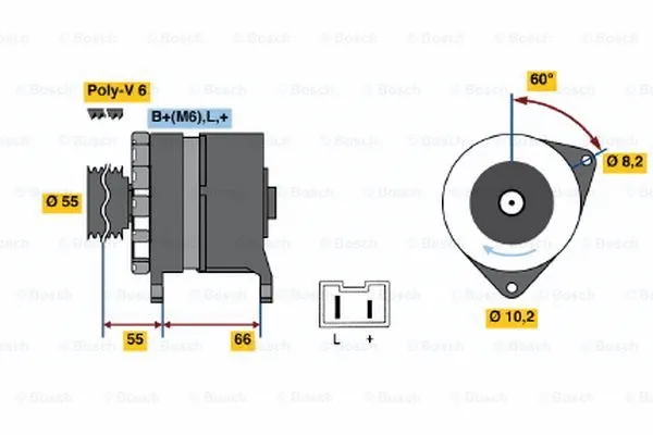 Alternator (0 986 042 221)