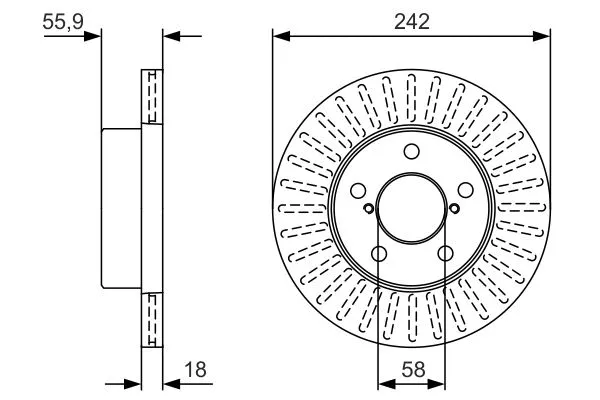 Brake Disc (0 986 479 U69)
