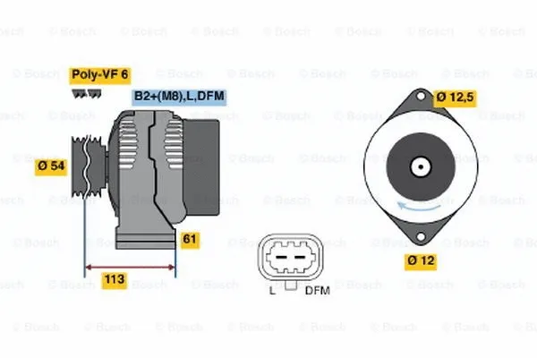 Alternator (0 124 425 058)