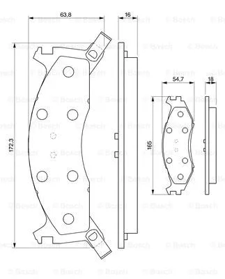 Brake Pad Set, disc brake (0 986 424 276)