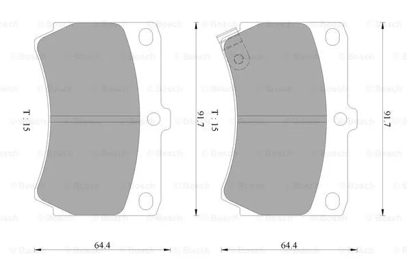 Brake Pad Set, disc brake (0 986 AB2 053)