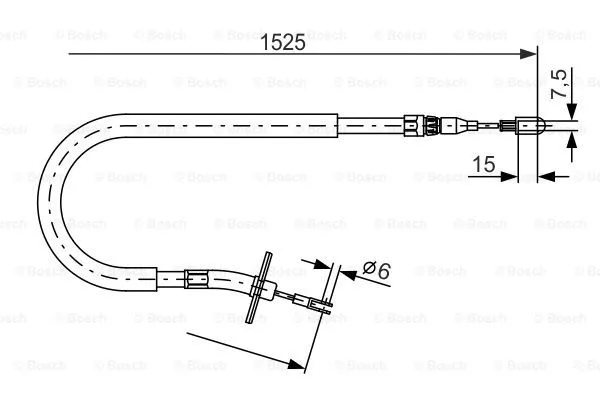 Cable Pull, parking brake (1 987 477 858)