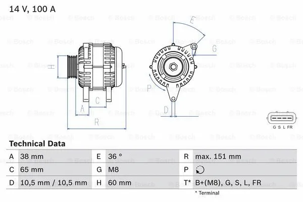 Alternator (0 986 049 940)