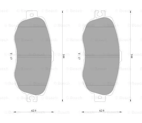Brake Pad Set, disc brake (0 986 AB9 133)
