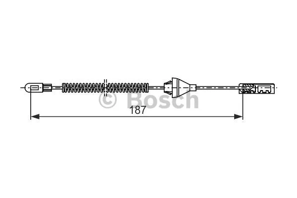 Cable Pull, parking brake (1 987 482 382)