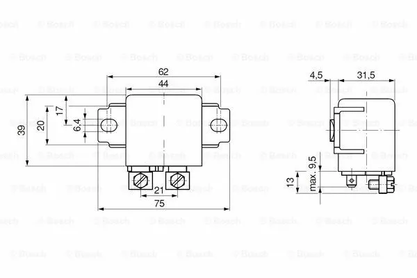 Relay, main current (0 332 002 155)
