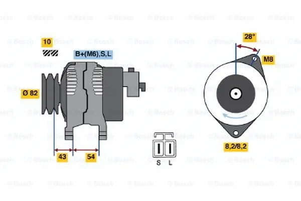 Alternator (0 986 046 361)