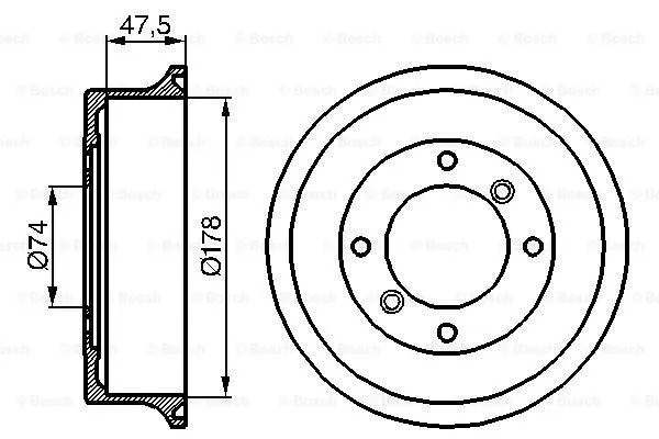 Brake Drum (0 986 477 062)