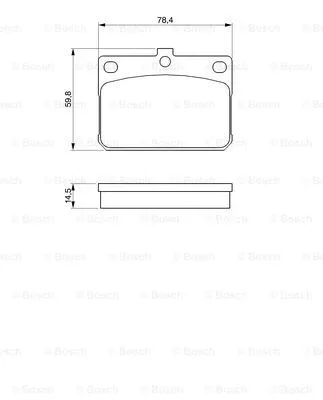Brake Pad Set, disc brake (0 986 467 031)