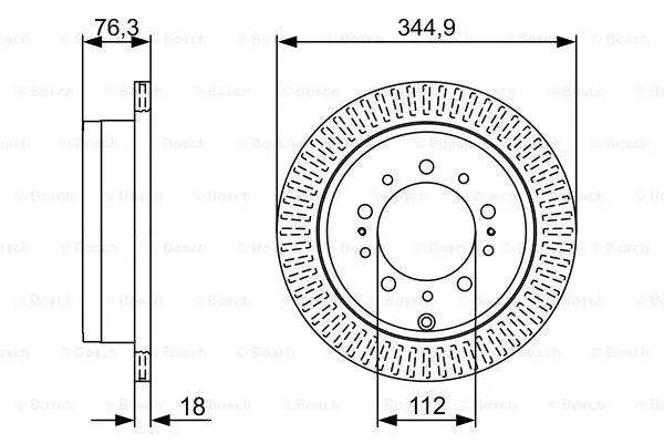 Brake Disc (0 986 479 V83)