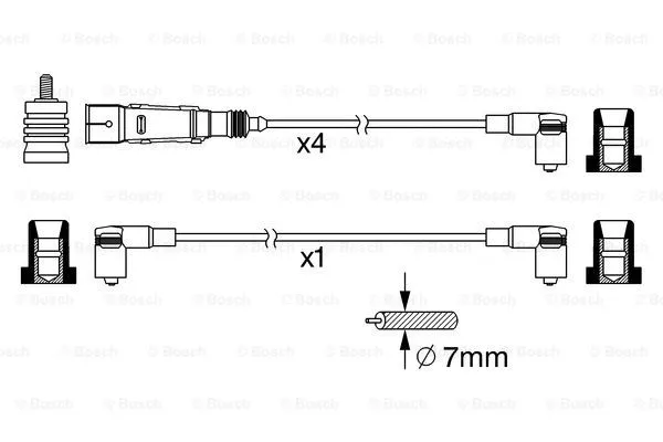 Ignition Cable Kit (0 986 356 376)