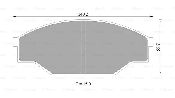 Brake Pad Set, disc brake (0 986 505 347)