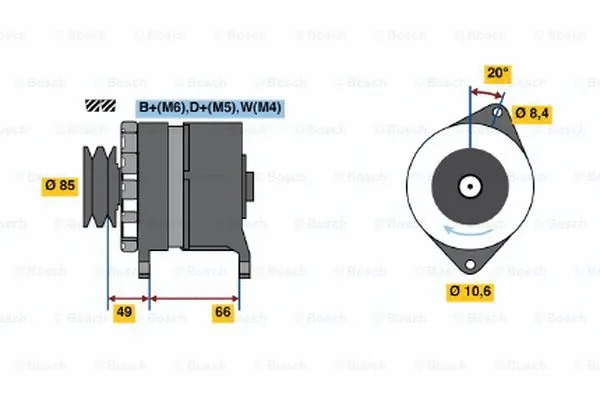 Alternator (0 986 037 251)