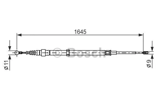 Cable Pull, parking brake (1 987 482 191)