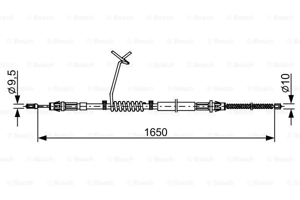Cable Pull, parking brake (1 987 482 712)