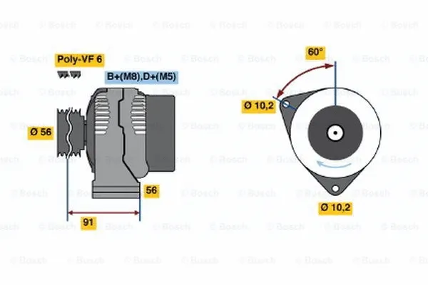 Alternator (0 123 520 010)