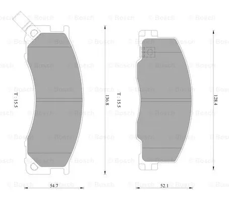 Brake Pad Set, disc brake (0 986 AB2 351)