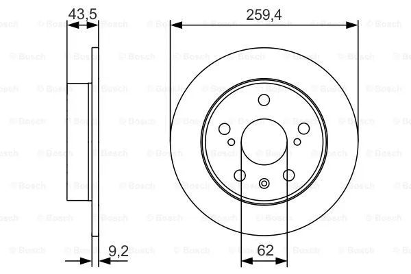 Brake Disc (0 986 479 C44)