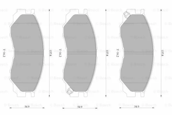 Brake Pad Set, disc brake (0 986 AB4 397)
