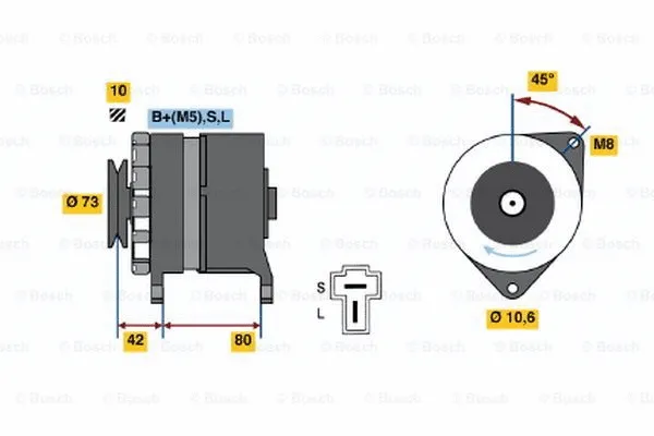 Alternator (0 986 033 441)