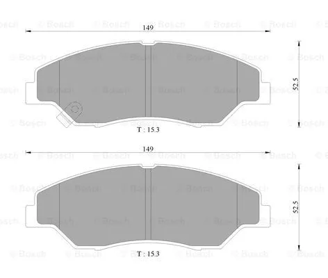 Brake Pad Set, disc brake (0 986 AB9 285)