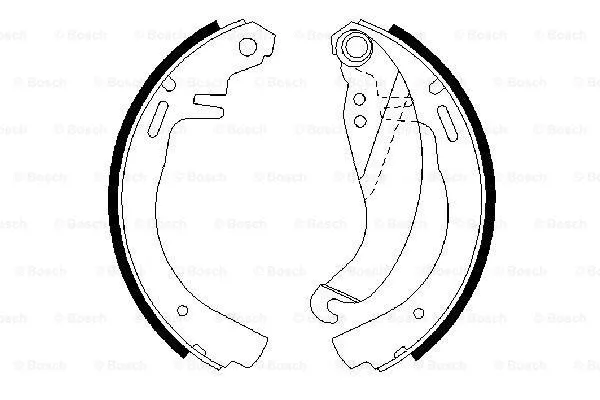 Brake Shoe Set (0 986 487 068)