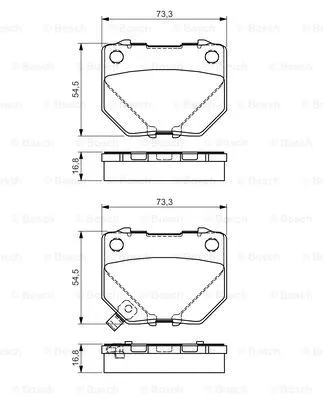Brake Pad Set, disc brake (0 986 495 137)