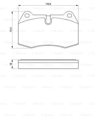 Brake Pad Set, disc brake (0 986 424 209)