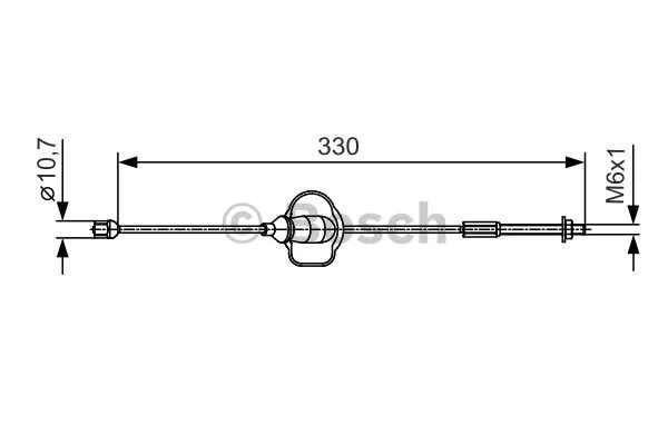 Cable Pull, parking brake (1 987 482 121)