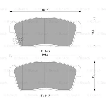 Brake Pad Set, disc brake (0 986 AB9 354)