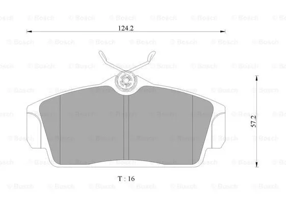 Brake Pad Set, disc brake (0 986 AB9 296)