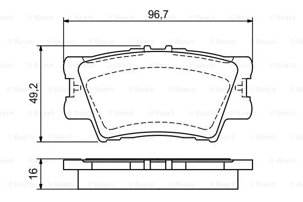 Brake Pad Set, disc brake (0 986 494 154)
