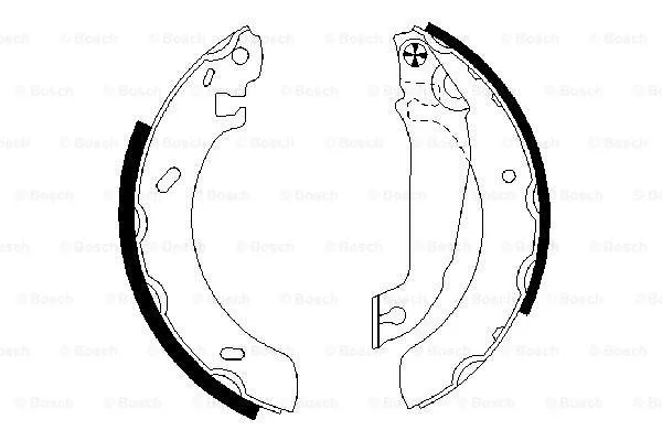 Brake Shoe Set (0 986 487 537)