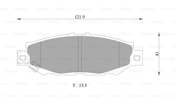 Brake Pad Set, disc brake (0 986 AB9 277)