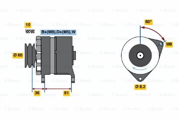 Alternator (0 986 034 010)