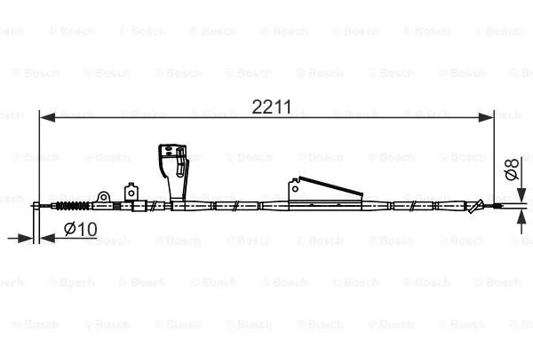 Cable Pull, parking brake (1 987 482 424)
