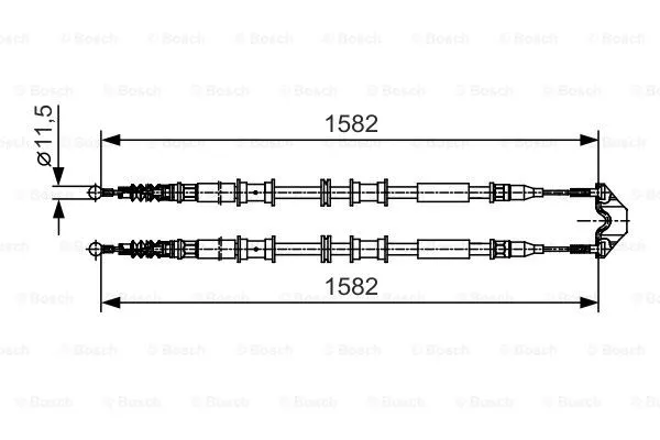 Cable Pull, parking brake (1 987 482 138)