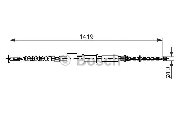 Cable Pull, parking brake (1 987 482 178)
