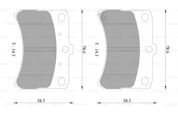 Brake Pad Set, disc brake (0 986 AB2 452)