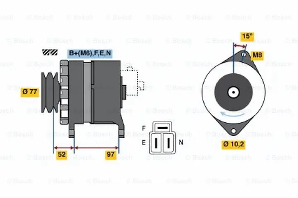 Alternator (0 986 042 971)