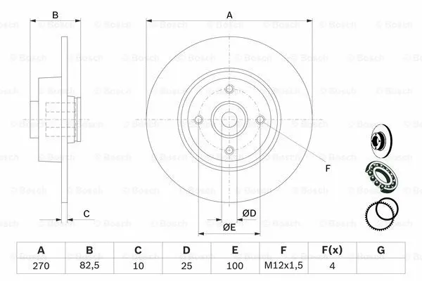 Brake Disc (0 986 479 274)