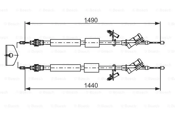 Cable Pull, parking brake (1 987 482 721)